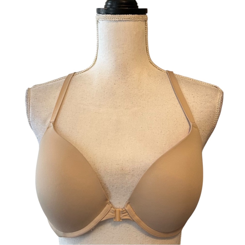 Victoria’s Secret PINK Front Closure Wear Everywhere Push Up Bra SZ 36C in Nude - Picture 1 of 6
